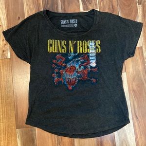 NWOT Guns & Roses T shirt with cut out back